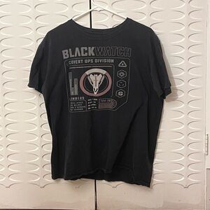 Funko Pop Overwatch Blackwatch Covert Ops Division Video Game T-Shirt, Size L